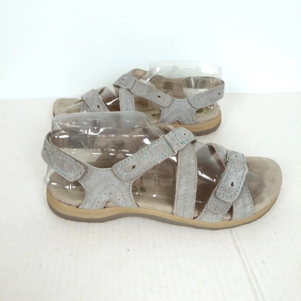 Earth Origins Shane Hiking & Walking  Sandals Light Blue/Tan Sz 9M